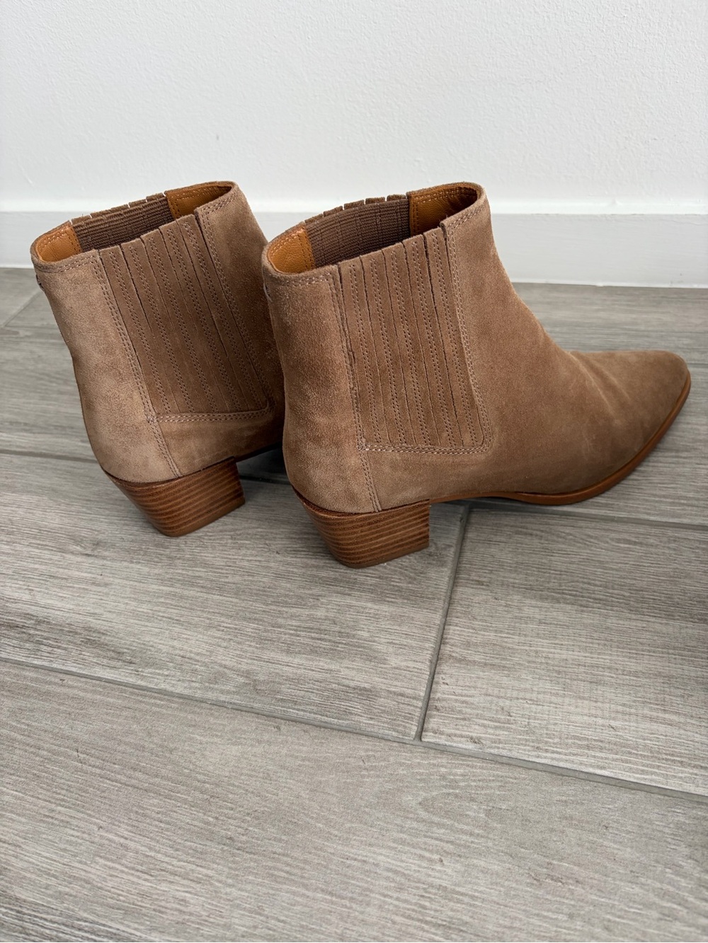 rag & bone Tan Suede Ankle Boots - Picture 3 of 10